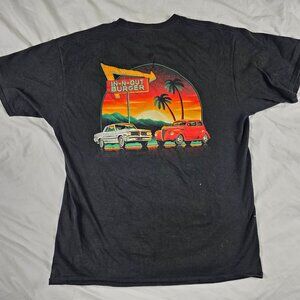 In-N-Out Burger T-Shirt Men Large Black Shirt California Sunset Classic Cars